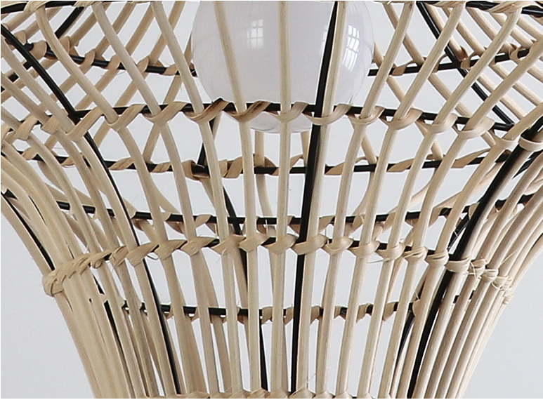 Starweave White Woven Rattan Hanging Light