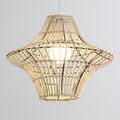 Starweave White Woven Rattan Hanging Light
