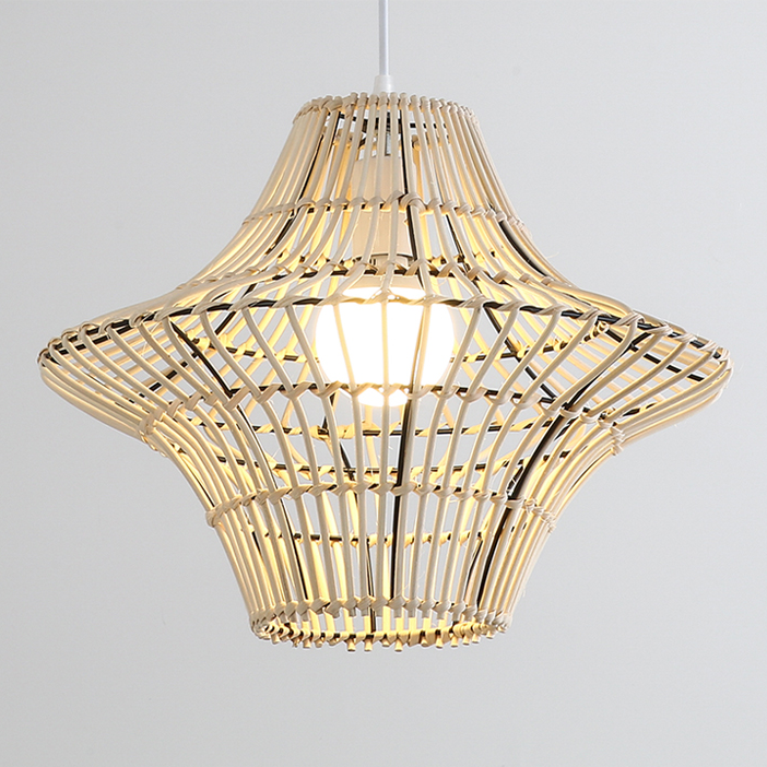 Starweave White Woven Rattan Hanging Light