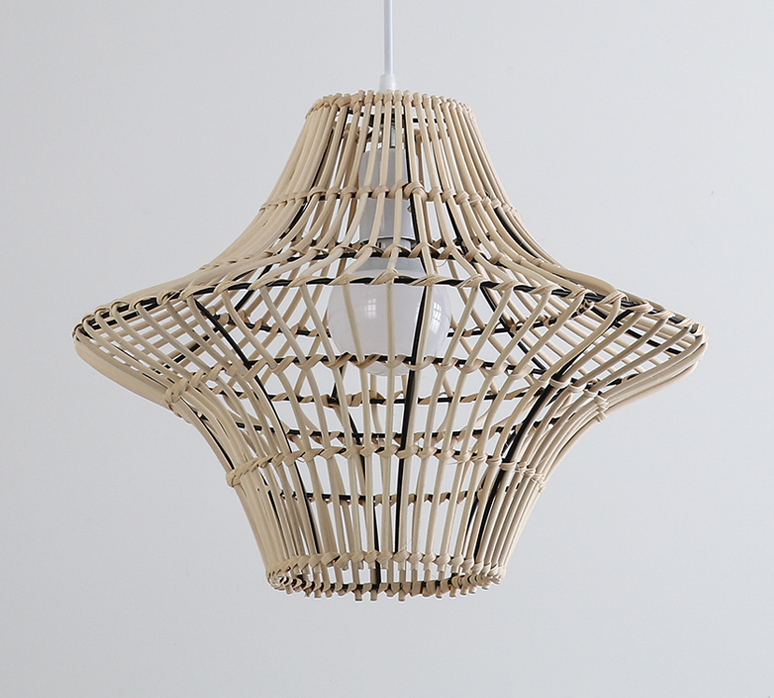 Starweave White Woven Rattan Hanging Light
