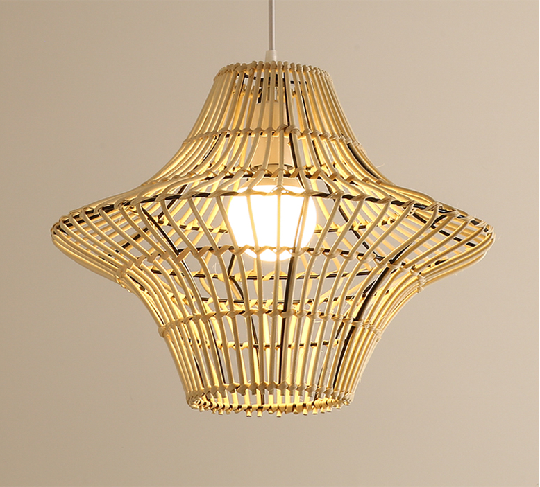 Starweave White Woven Rattan Hanging Light