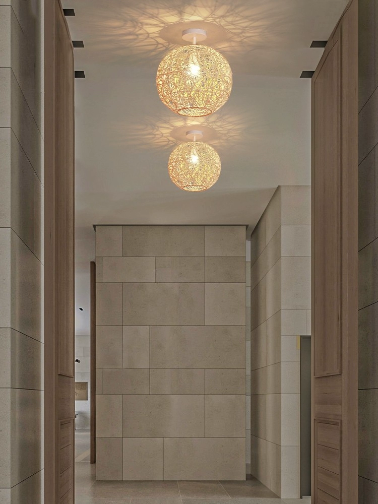 Sucada Round Rattan Ceiling Light Fixture