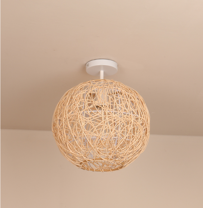 Sucada Round Rattan Ceiling Light Fixture