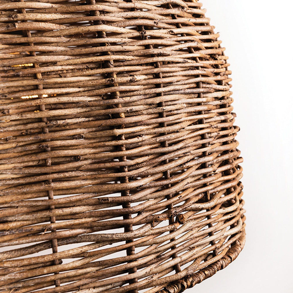 Troy 6-Bulb Dome Wicker Rattan Pendant Light