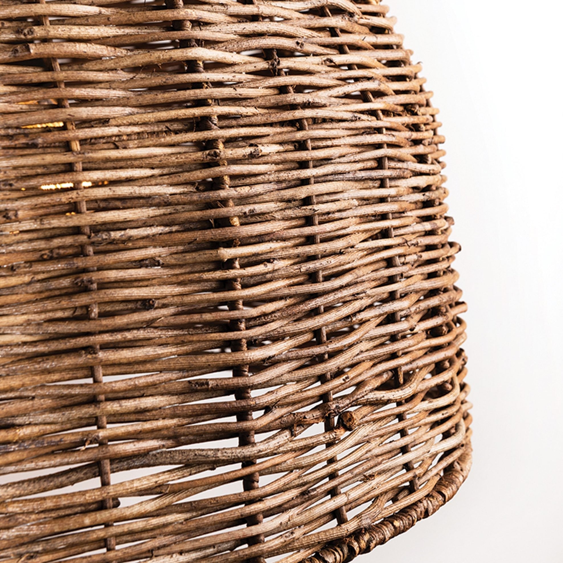 Troy 6-Bulb Dome Wicker Rattan Pendant Light