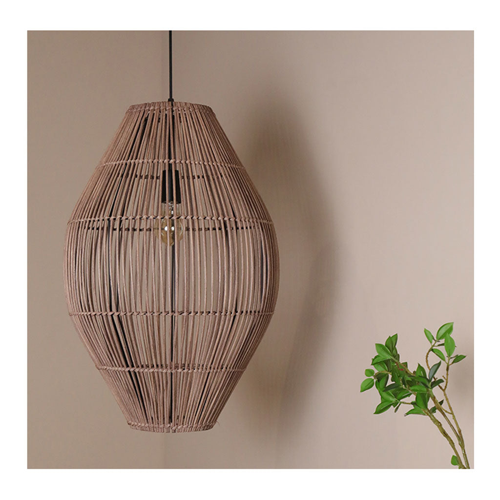 Elena Rattan Pendant Light