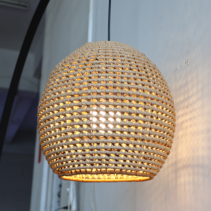Wekiva Globe Rattan Basket Pendant Light