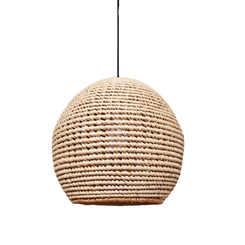 Wekiva Globe Rattan Basket Pendant Light