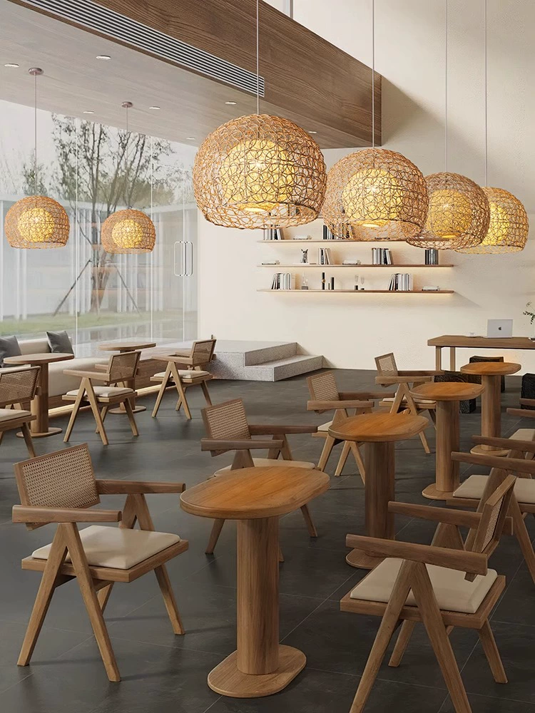 Peynir Rattan Basket Pendant Light Small