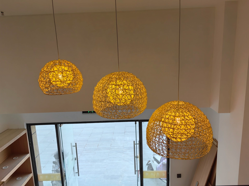 Peynir Rattan Basket Pendant Light Small