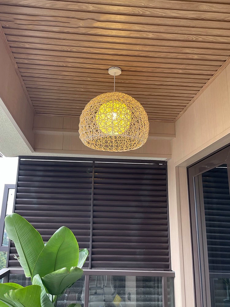 Peynir Rattan Basket Pendant Light Small