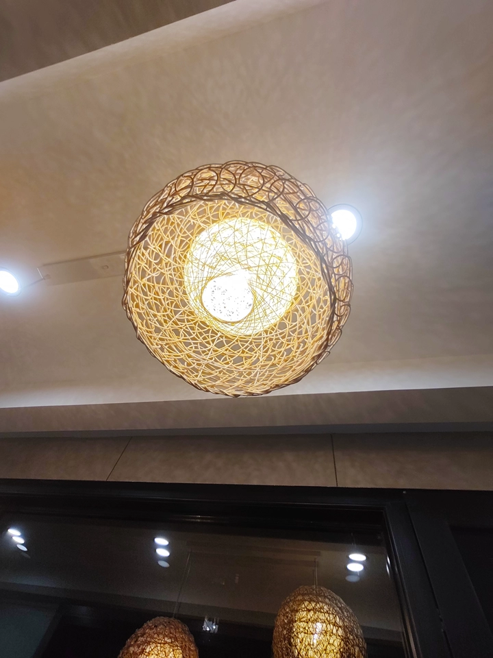 Peynir Rattan Basket Pendant Light Small