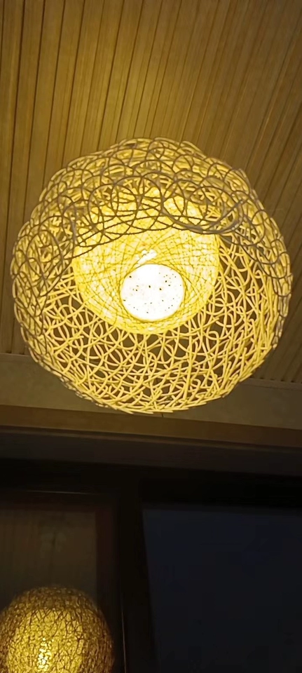 Peynir Rattan Basket Pendant Light Small