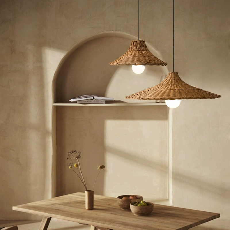 Carmel Cone Wicker Rattan Pendant Light