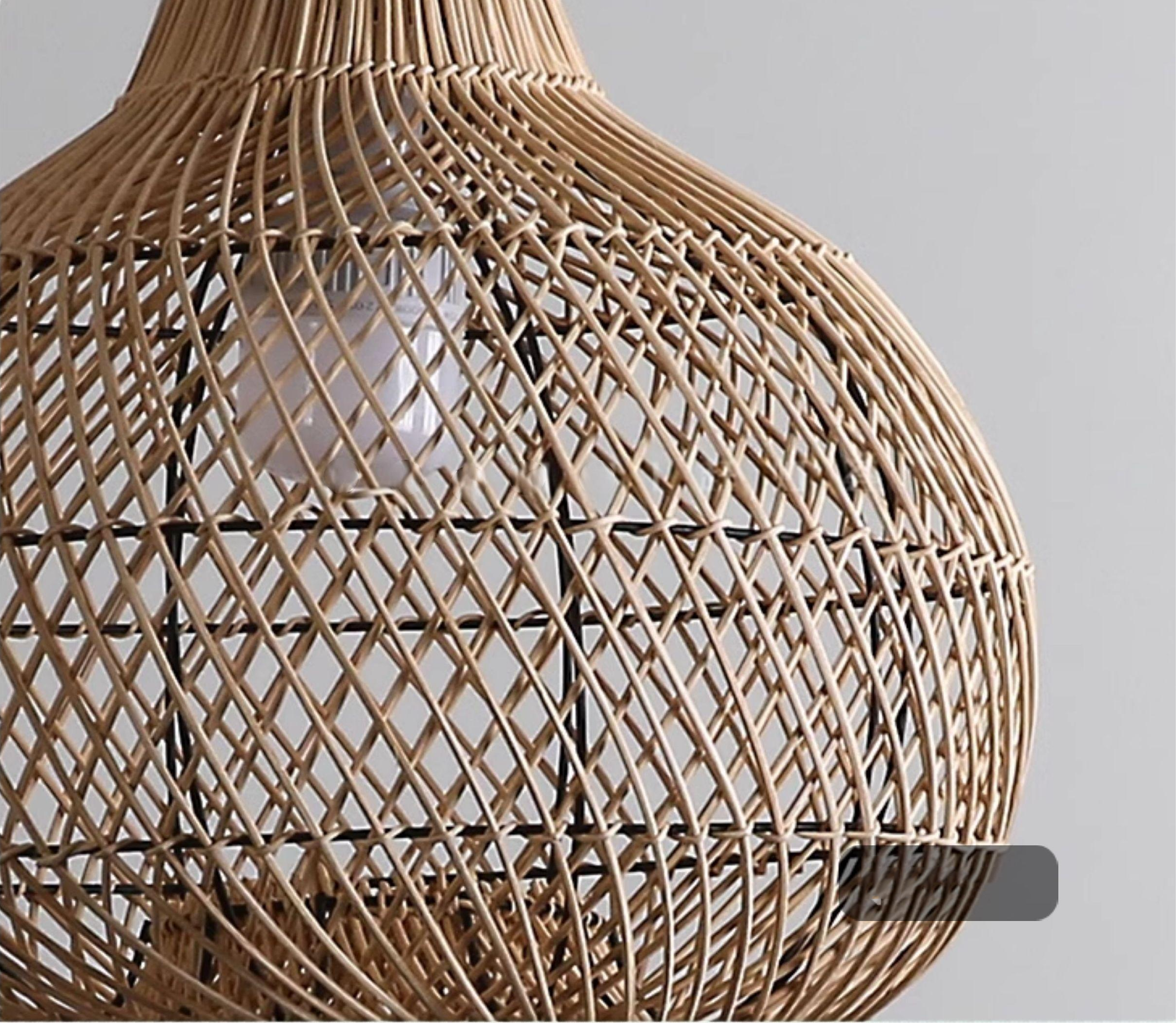 Batcheller Ball Rattan Pendant Light Basket Weave