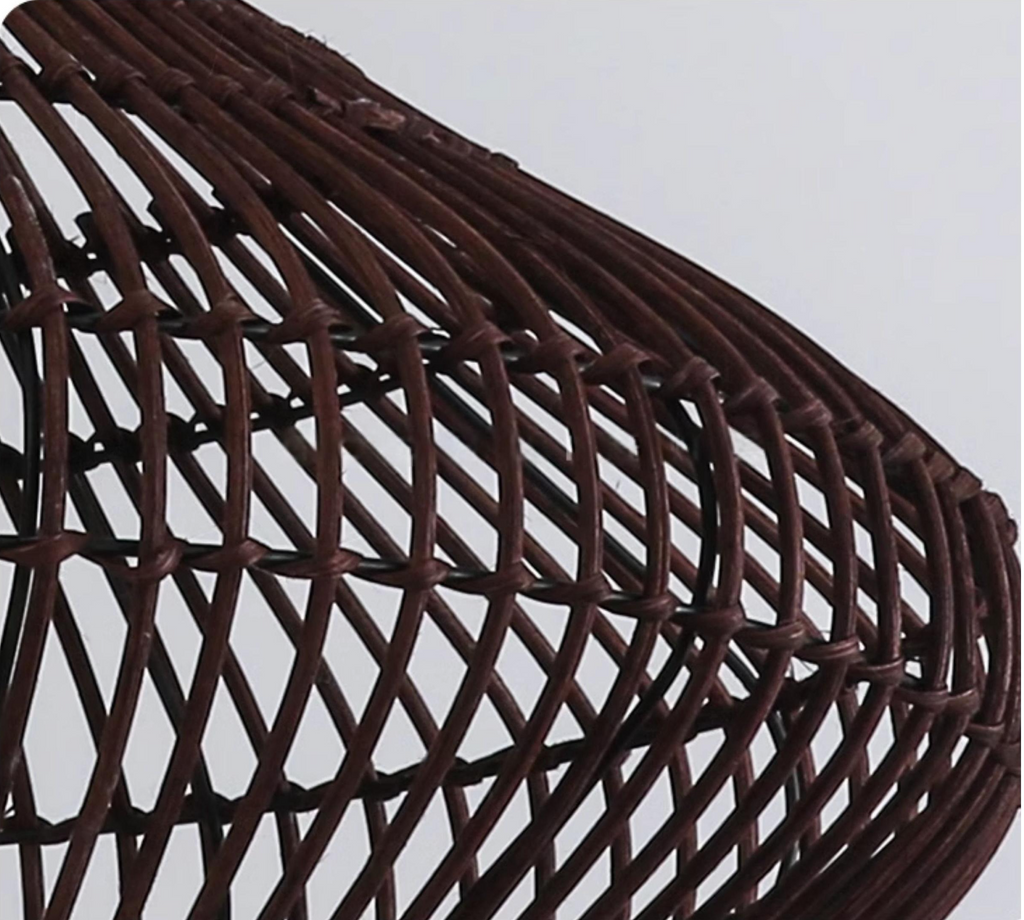 Geometric Diamond Rattan Basket Pendant Light