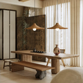Carmel Cone Wicker Rattan Pendant Light
