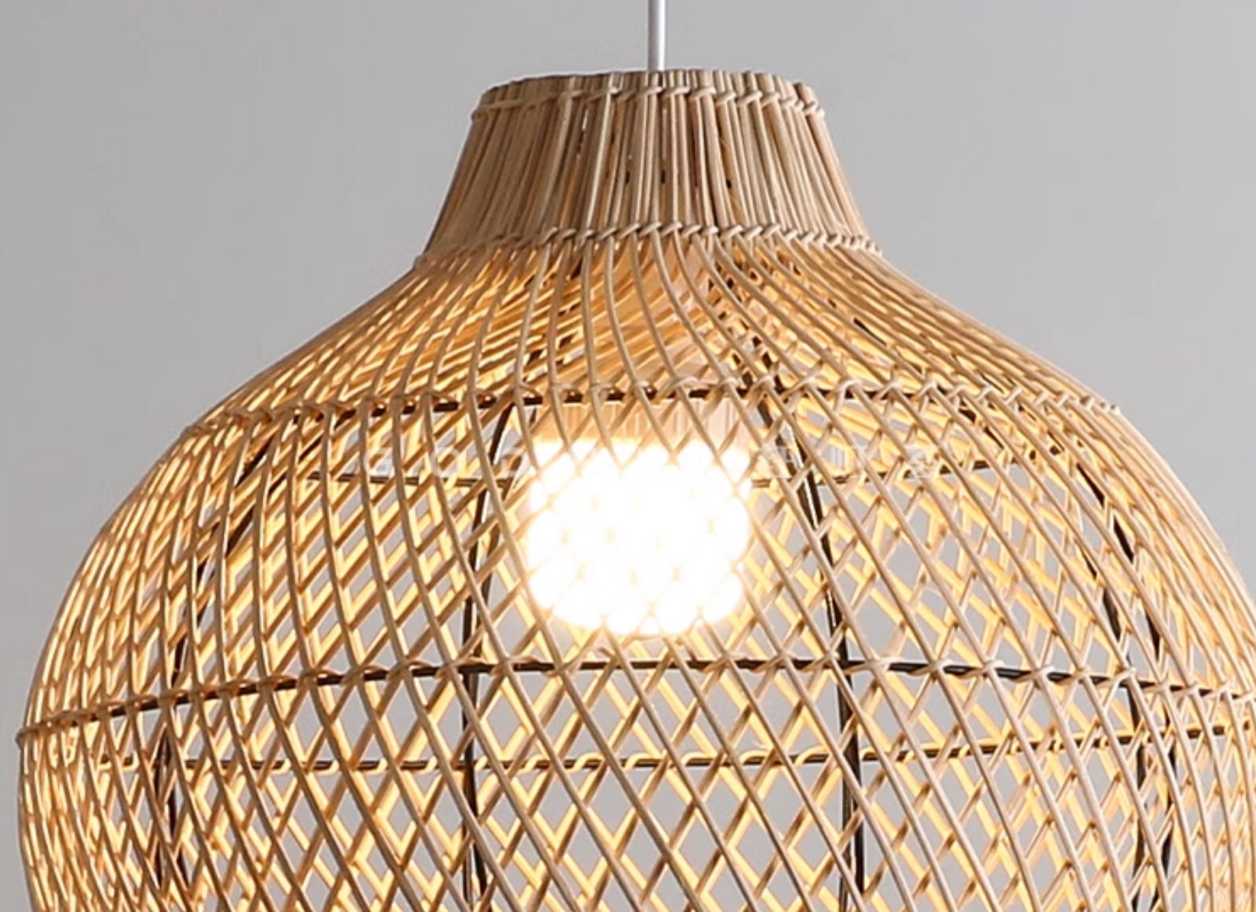 Batcheller Ball Rattan Pendant Light Basket Weave