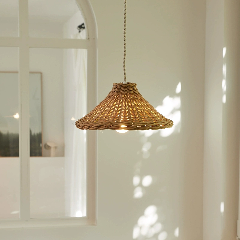 Carmel Cone Wicker Rattan Pendant Light