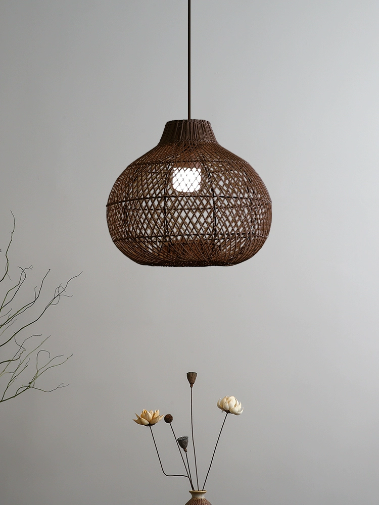 Batcheller Ball Rattan Pendant Light Basket Weave