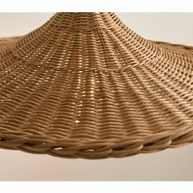 Carmel Cone Wicker Rattan Pendant Light